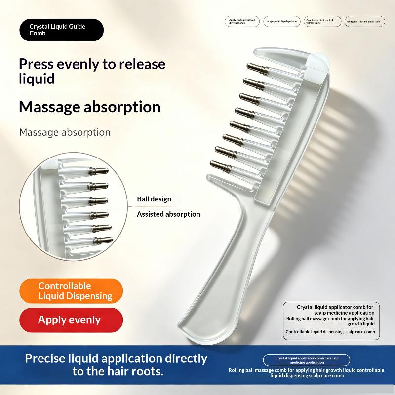 새로운 휴대용 투명 헤어 뿌리 빗, 액체 도포용 빗,  - Root Stimulator Liquid 리뷰 및 가격